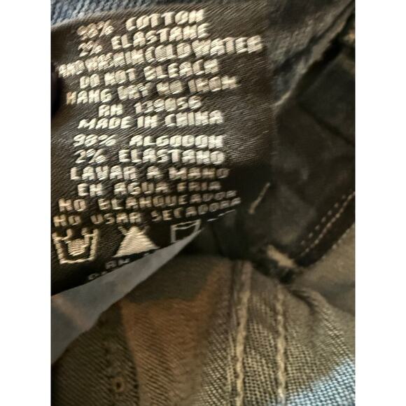 Grace in LA Embellished Straight Leg Jeans  Denim Bejeweled Pockets Size 29 - Picture 9 of 12